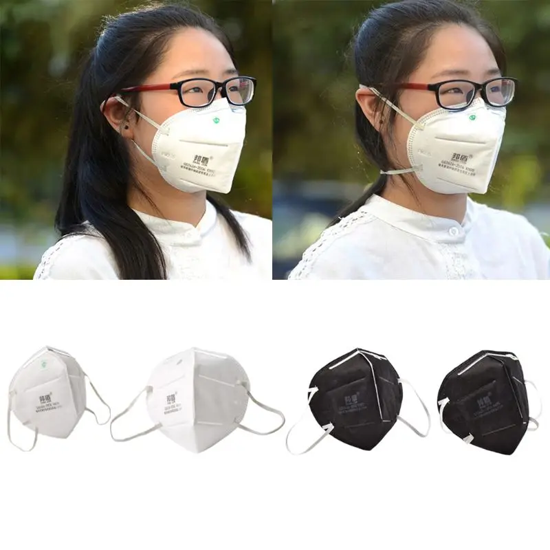 Унисекс промышленной Стиль одноразовые нетканые рот маска 5 Слои фильтра вставить PM2.5 против загрязнений ушной/на головке складной