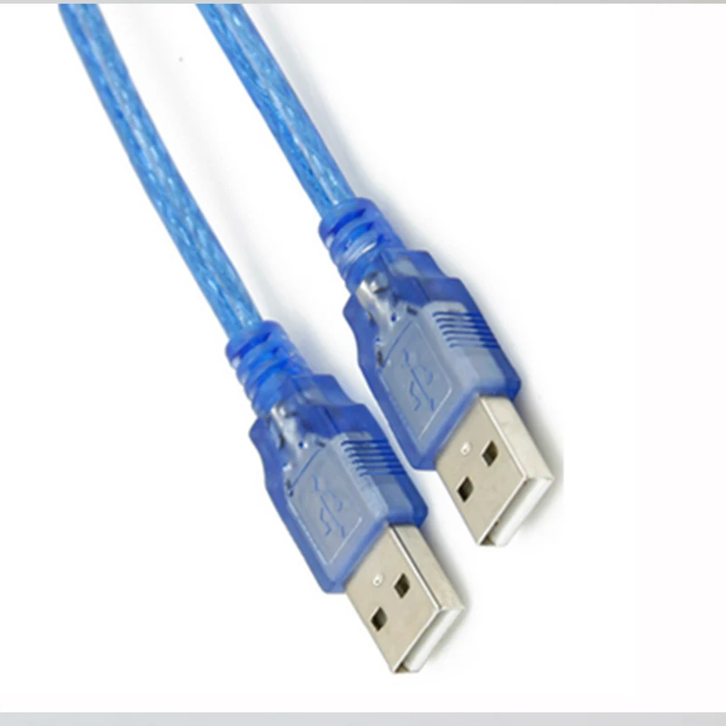 10 قطعة حياة USB 2.0 الذكور إلى الذكور تمديد موصل كابل محول الأزرق