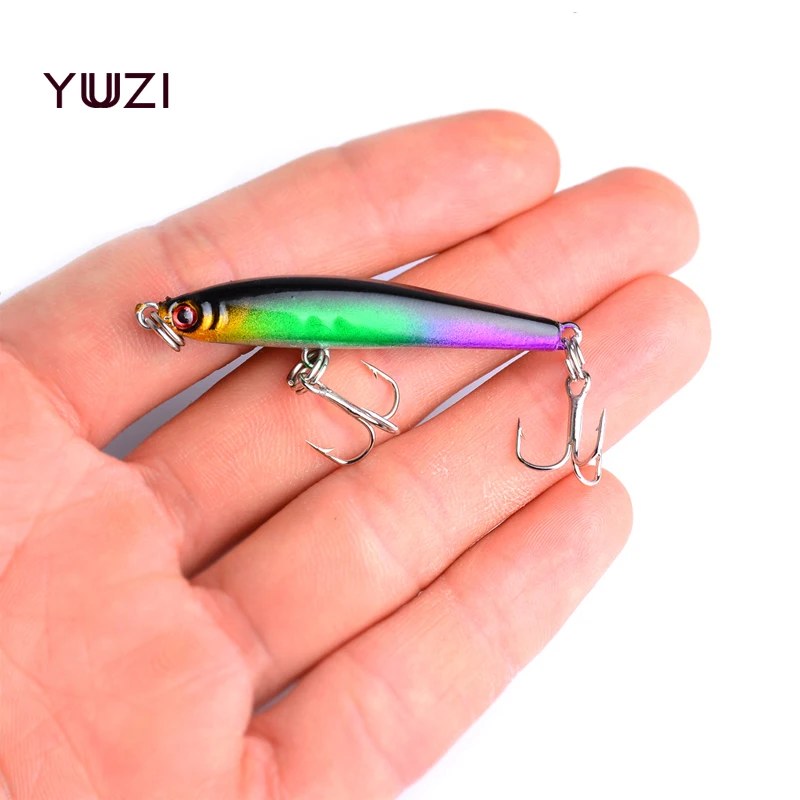  YUZI 1Pcs 5cm 3.6g Mini Swim Fish Fishing Lure Artificial Hard Crank Bait topwater Wobbler Japan Mi
