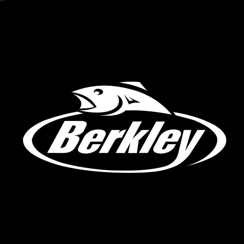 17,1 см* 7,6 см Berkley рыболовные снасти, приманки, лодка, виниловая Автомобильная наклейка, автомобильные аксессуары, забавная Автомобильная наклейка черного и серебристого цвета, C8-0631