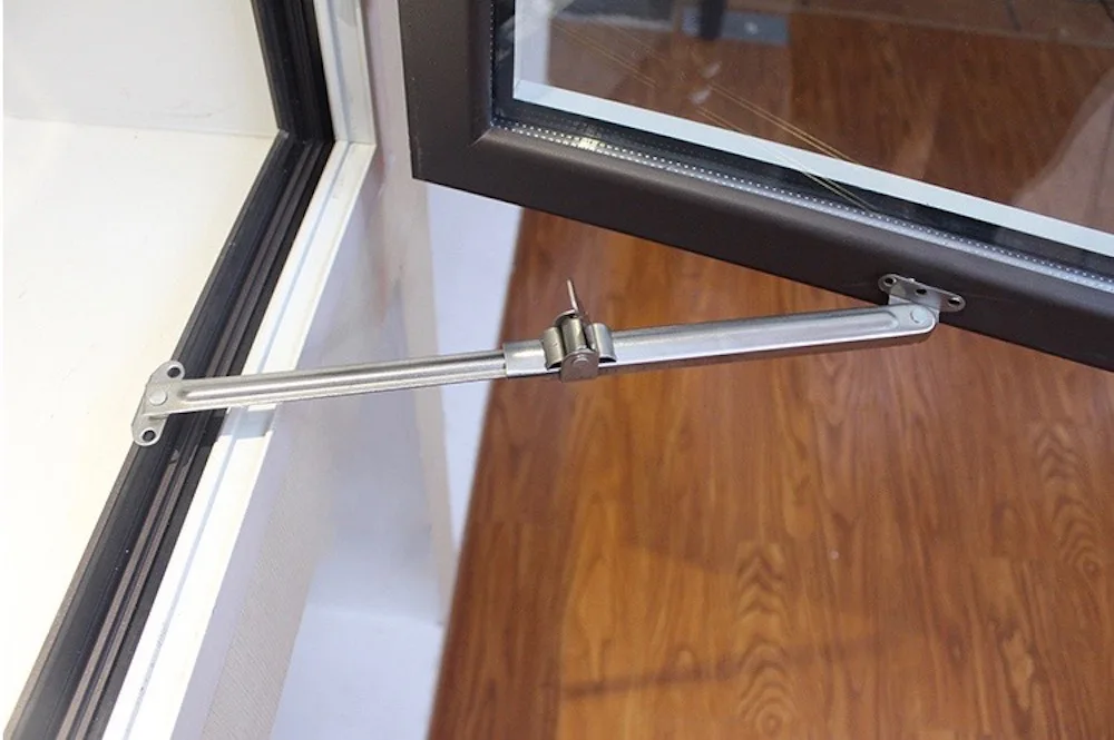Как снять ограничитель с пластикового окна 2x Adjustable Wind Brace Bracing Casement Window Support Fitting Hardware Telesc