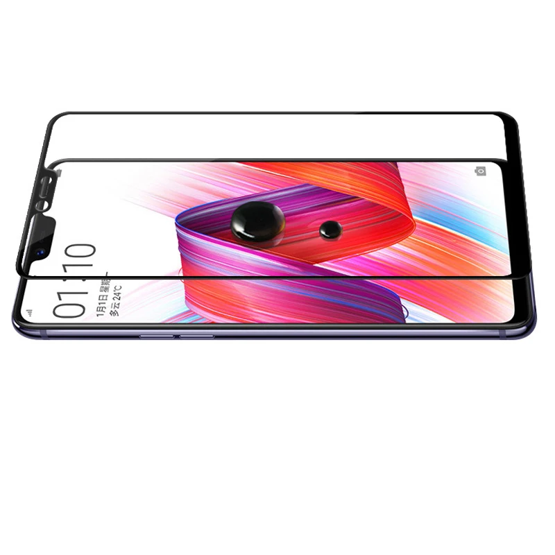 Полный Экран закаленное Стекло высококачественный защитный чехол для OPPO F7 F5 llit