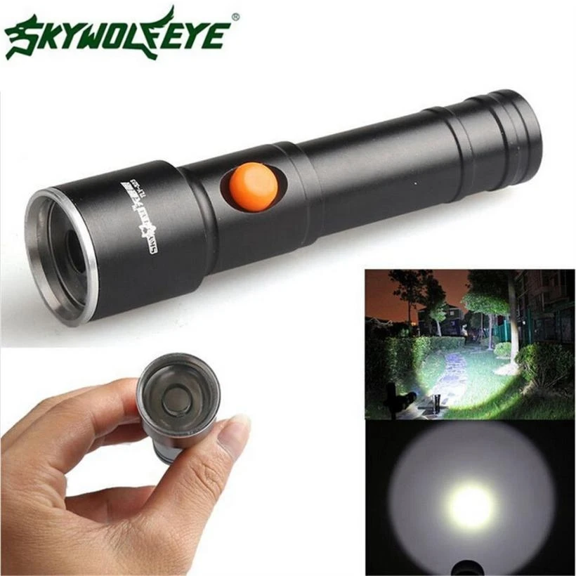 

DC 27 Shining Hot Selling Fast Shipping 2500 LM 3 Modes CREE XML T6 LED Fit AA Battery Flashlight Lamp Pocket Size Torch