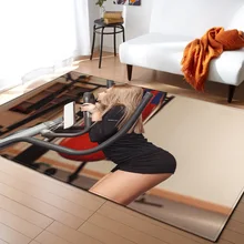 European and American style carpets for living room Bedroom restaurant carpet Household Rectangle Rug Pattern size customization