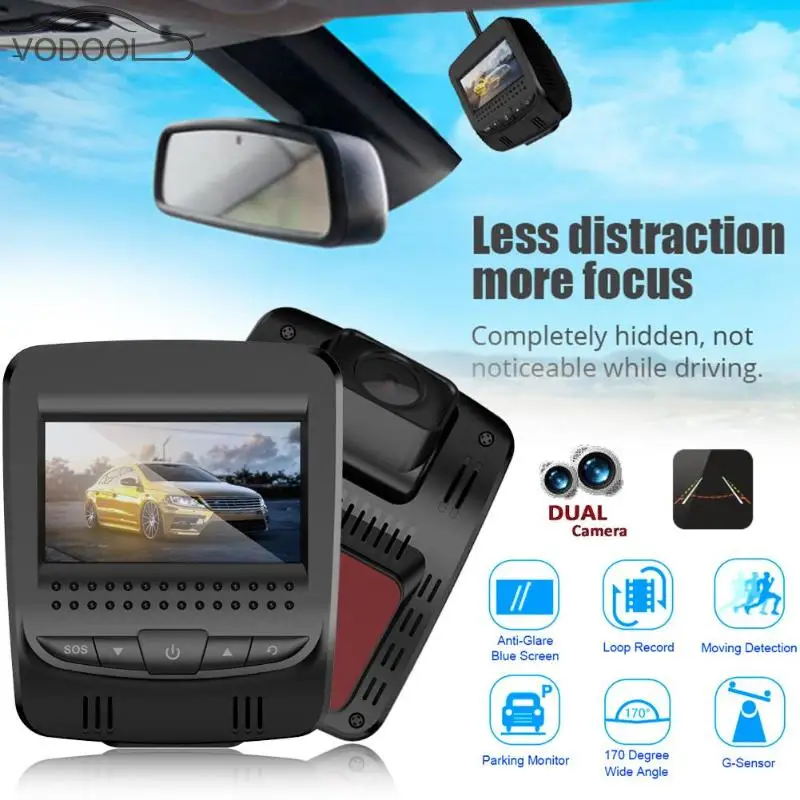 

T9 2.45" 3G WiFi Mini Car DVR Camera Android 5.0 Auto Dual Lens Digital Video Recorder Night Vision Dash Cam Camcorder with GPS