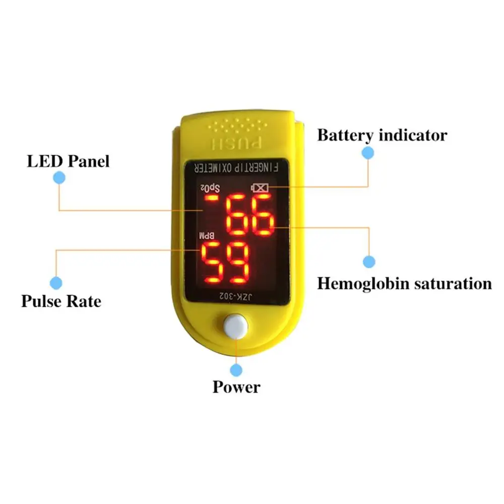 Портативный оксиметра импа Ульс напальчника с легкочитаемый Цвет Дисплей Поддержка Автоматическое отключение для Хо Применение держать Применение