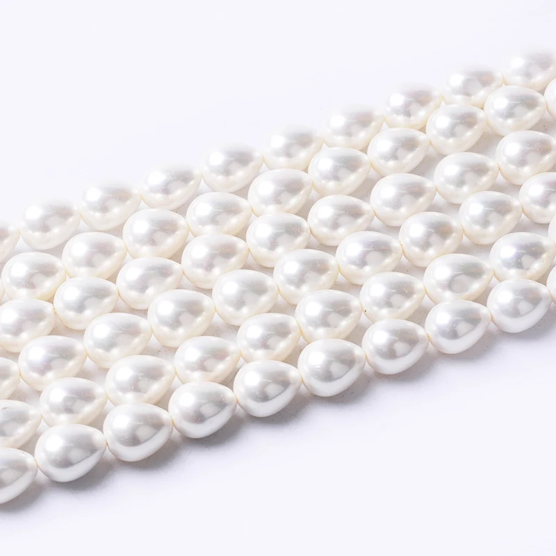 

1pack/lot 13*15mm Fashion jewelry water drop Natural Shell Pearl Loose Spacer Beads DIY for Jewelry Craft bracelet necklace