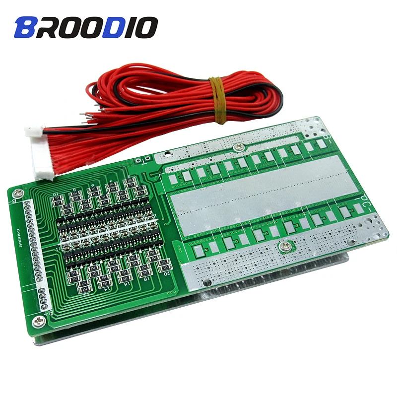 20S BMS 60V 72V Lithium Battery Protection Board For Electric motorcycle Protection plate With balancer Equalizer