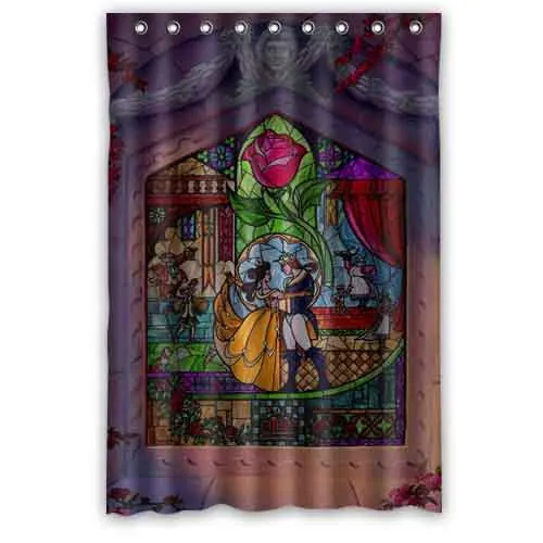 Hot Beauty and the Beast 48x72 inch Shower Curtain Fine Quality | Дом и сад
