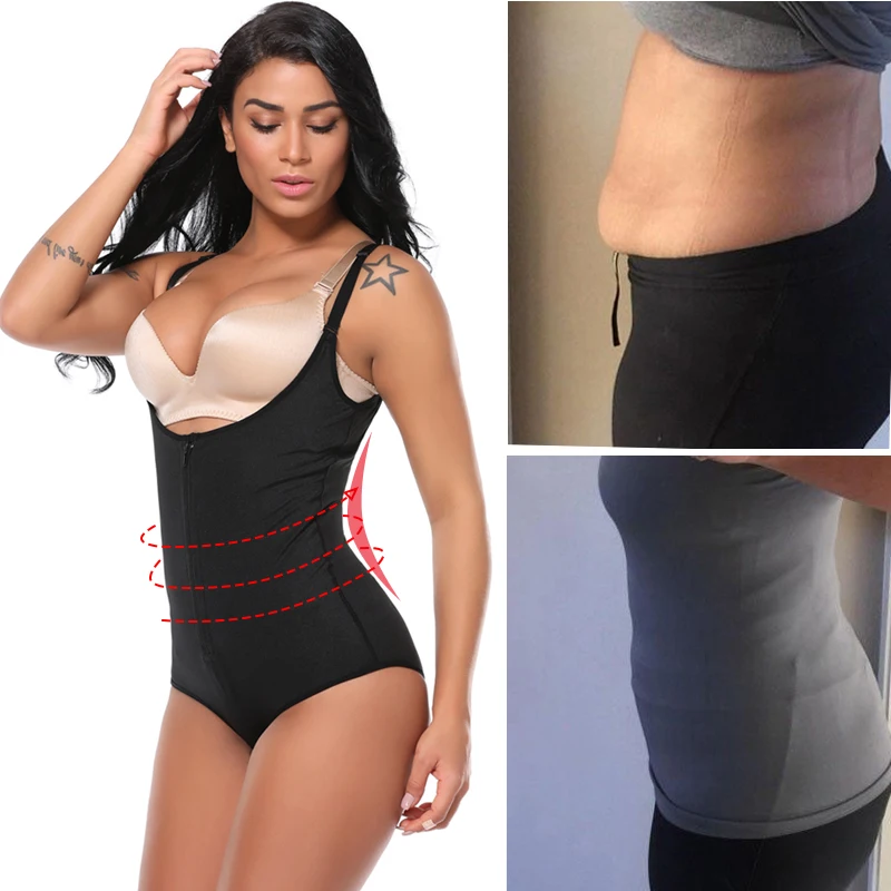 Мисс Moly латекс Body Shaper Cincher корректирующее белье моделирование пояса талии тренер грудью боди на молнии ShapersTummy корсет для похудения