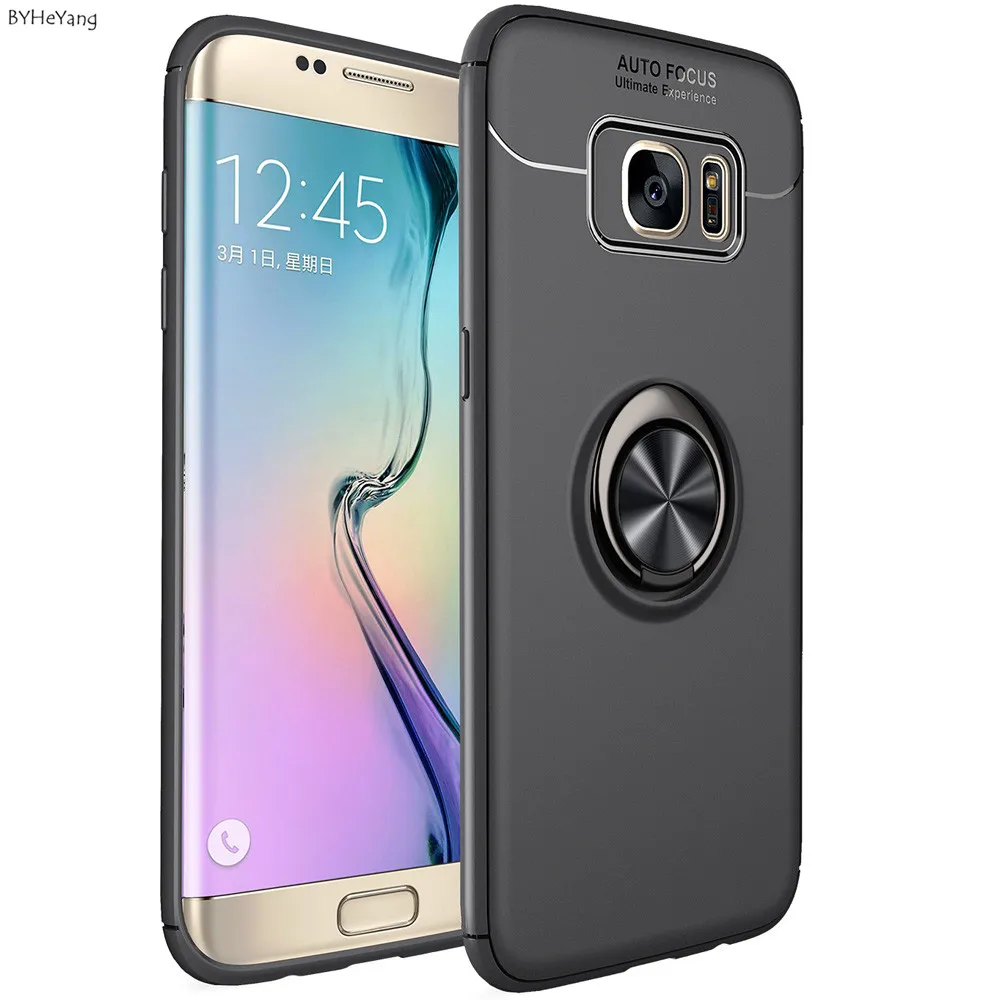 BYHeYang для Samsung Galaxy S7 Edge полное покрытие 360 градусов кольцо держатель автомобильный