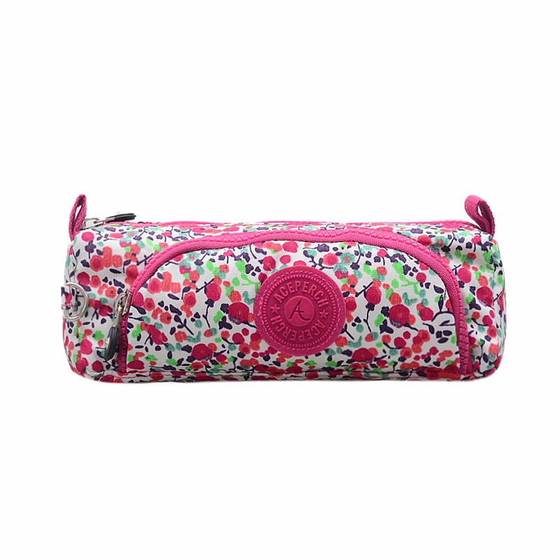 ACEPERCH Fashion Women Pencil Case Travel Neceser Cosmetic Bag Zipper Nylon Toiletry Organizador Makeup Bag Ladies