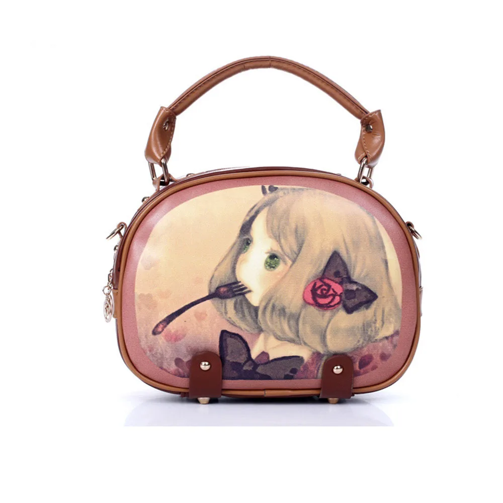 1 шт. Новый 2015 Дамы Сумки Милый Мультфильм Фея Ретро Сладкий Портативный Сумки На Ремне Женщины Сумка-BIA083 PR49