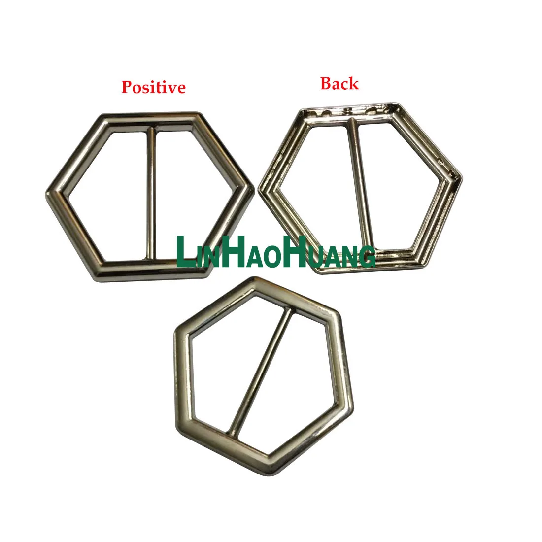 30pcs/lot 21mm 24mm metal alloy Hexagonal belt buckle bag buckle,garment accessories,bag fasteners free shipping
