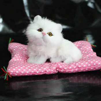 

Car Ornaments Simulation Plush Cat Doll Automobile Dashboard Decoration Kitten Toys Cute Auto Interior Decor Accessories Gifts