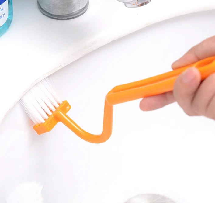 6pcs/lot S shaped Toliet Brushes Cleaning Side Corners Curved Clean