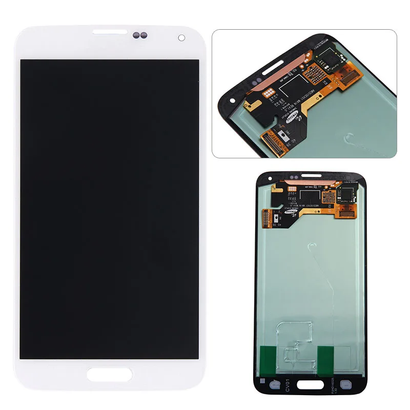 100 Original for Samsung Galaxy S5 LCD display touch screen Digitizer white or black for G900F