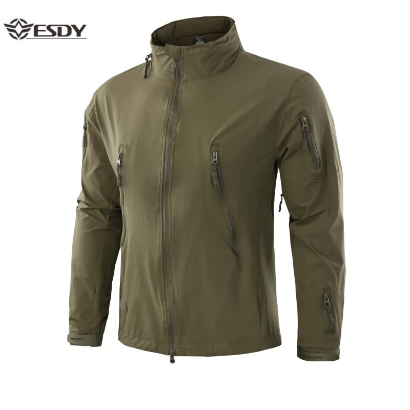 Ceny 2019 Outdoor kurtka wodoodporna softshell polowanie wiatrówka płaszcz narciarski kobiety piesze wycieczki deszcz Camping wędkarstwo odzież taktyczna mężczyźni