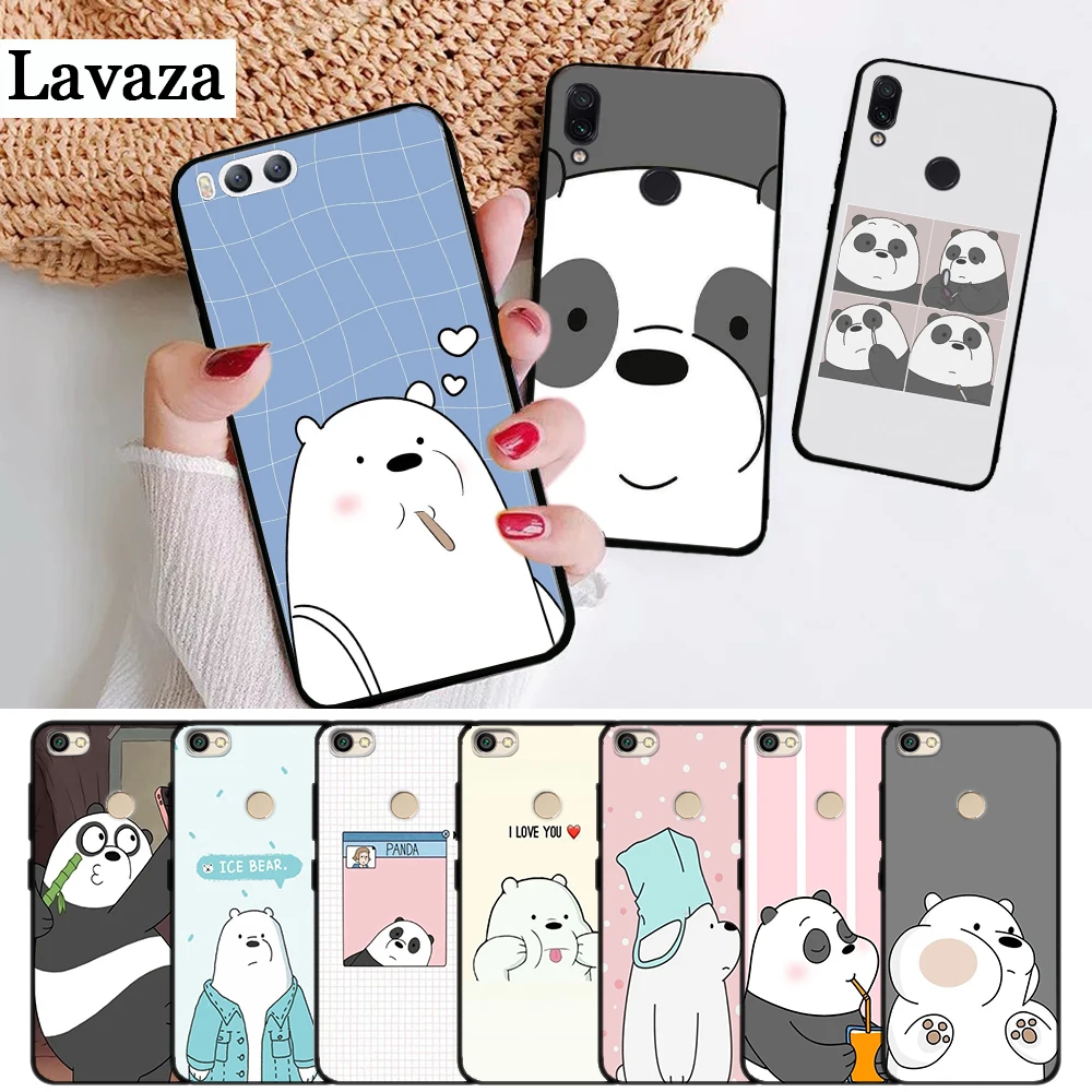 Силиконовый чехол Lavaza с тремя милыми медведями панда мультяшный для Xiaomi Redmi 4A 4X 5 5A