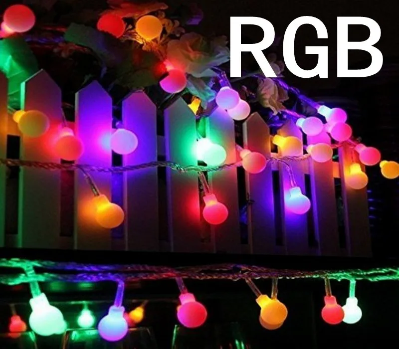 Corda de Fadas Festa de Casamento Natal ao ar Bolas Luzes Decorativas Bateria Operado Livre Guirlanda Decoração 100 m 800 Led 19 fadas luzes decorativas bateria operado festa de