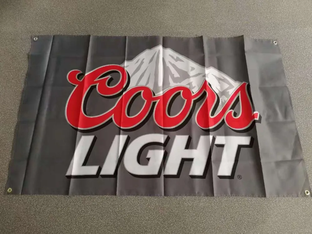 Полиэстер Висячие пиво продвижение рекламы coors легкий флаг