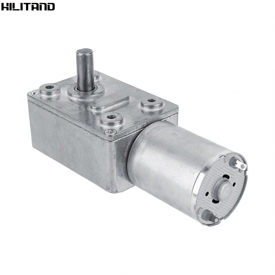 

40RPM Reversible High Torque Worm Geared Drive Motor DC 12V Reduction DC Motor