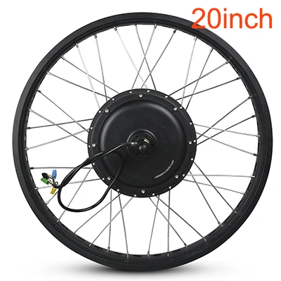 42-55 км/ч Fat Bike Motor Wheel 48 в 1000 Вт eэлектрический велосипед конверсионный комплект 2" 26" задний снег колеса контроллер KT светодиодный ЖК-дисплей - Цвет: 20inch motor wheel