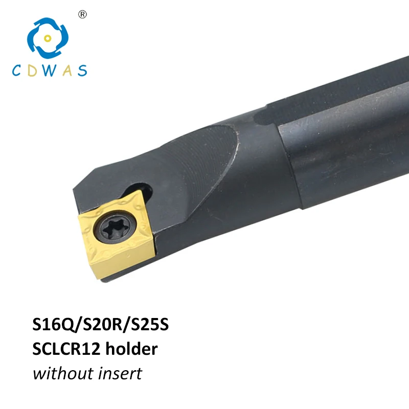 

1PC S16Q S20R S25S SCLCR12 Right Hand Internal Turning Tool CNC Tool Holder for CCMT120404 / CCMT120408 Insert Lathe Cutter Tool