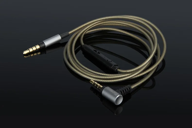 Замените посеребренный аудио кабель с дистанционным микрофоном для SONY WH 1000XM2 1000XM3