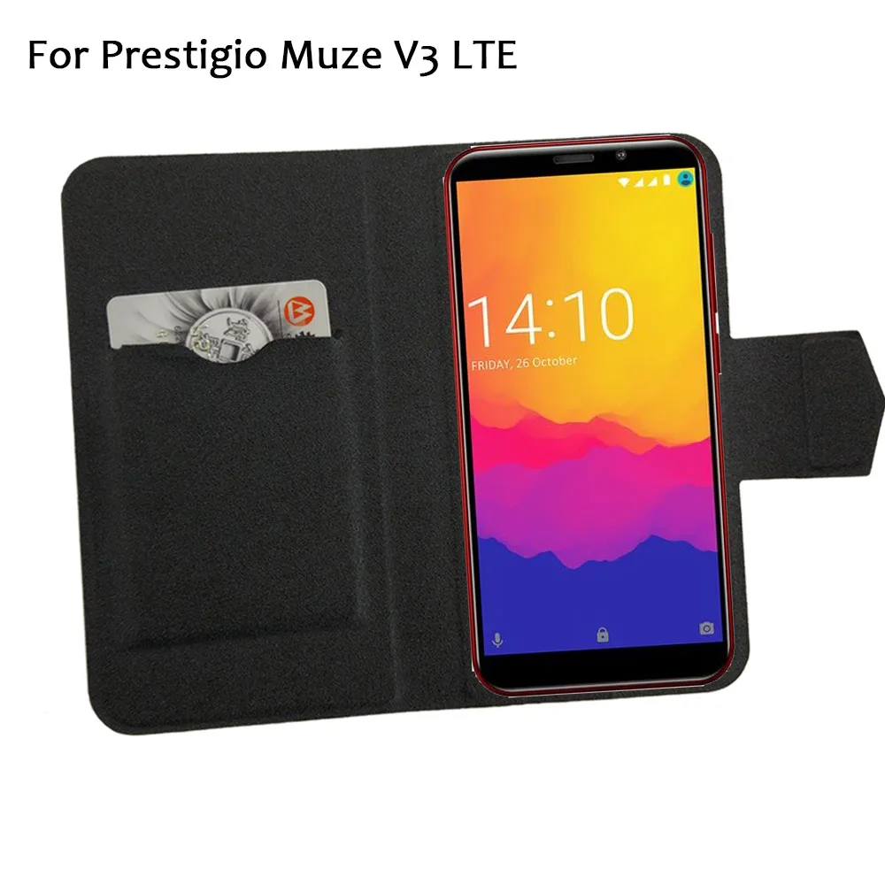 

5 Colors Hot! Prestigio Muze V3 LTE Case Phone Leather Cover,Factory Price Protective Full Flip Stand Leather Phone Shell Cases