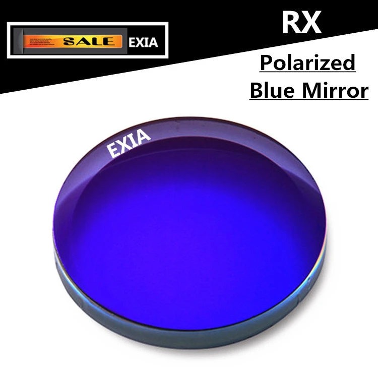 Polarized Blue Mirror CR 39 1.499 Index UV400 Optical Lenses Myopia 1