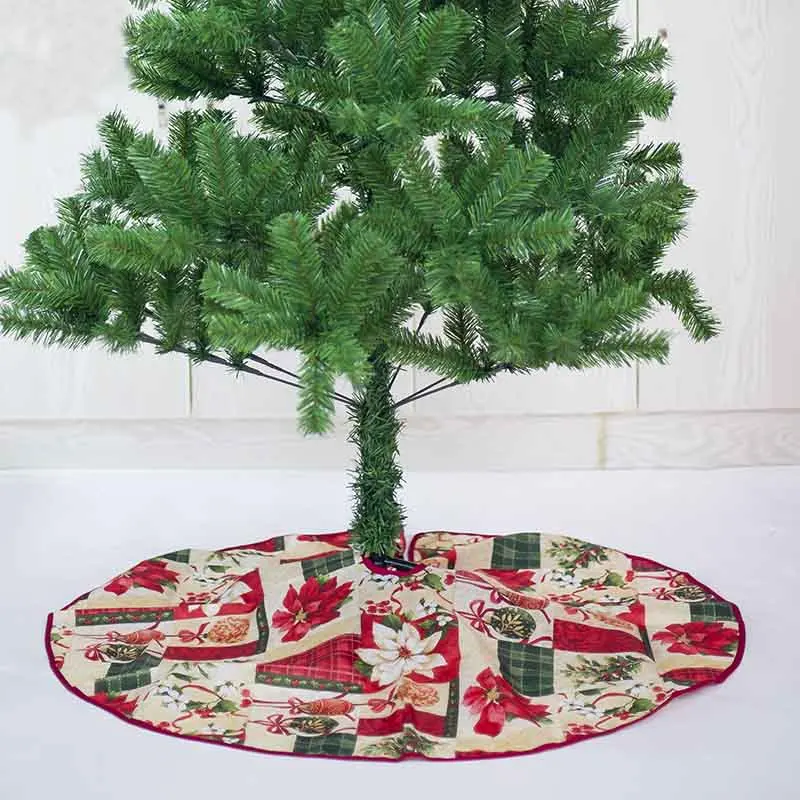 Чехол с рождественской елкой Юбка ноги красочные украшения мультфильм для дома праздник обнимашки-предложения