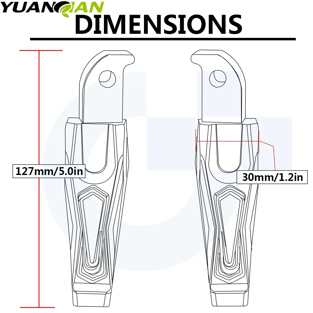 Cnc Алюминиевые мотоциклетные задние Пассажирские подножки педали для Yamaha TMAX 500 530