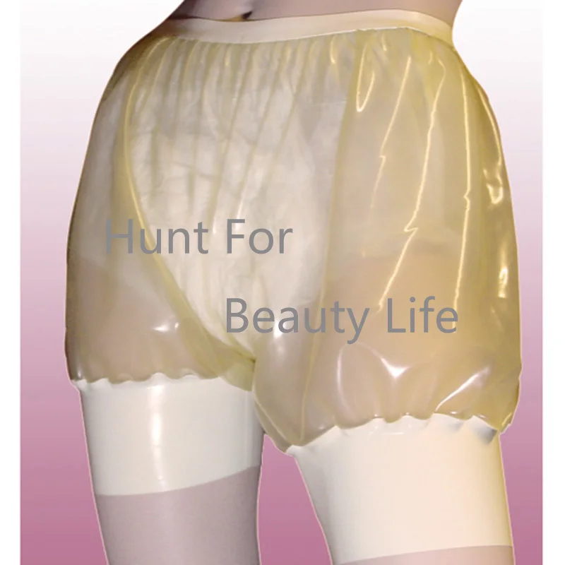 

Latex Shorts bloomer Fetish Exotic Pants Sexy Plus Size Customization Natural Handmade