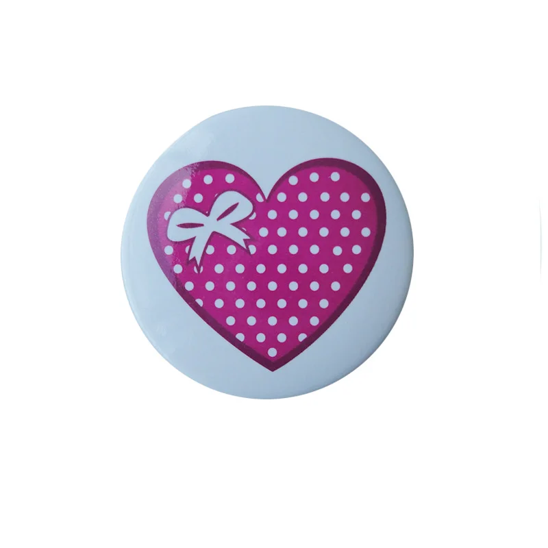 

Can be customized logo aluminum badge love logo round badge K200335