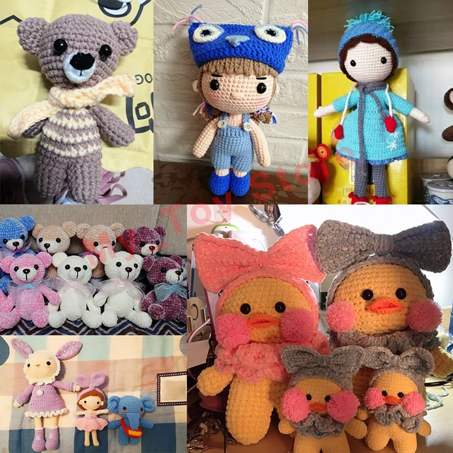 100pcs Black Plastic Doll Eyes Safety Eyes 6mm 8mm For toys Teddy Bear Stuffed Toys Snap Animal Puppet Dolls Craft Eye Amigurumi 3