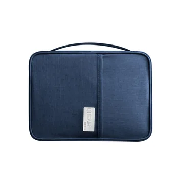 

2019 Multifunction A4 File Bags Waterproof Oxford Portable Zipper Ipad Business Solid Passport Phone Pen Book Card Holder Wallet