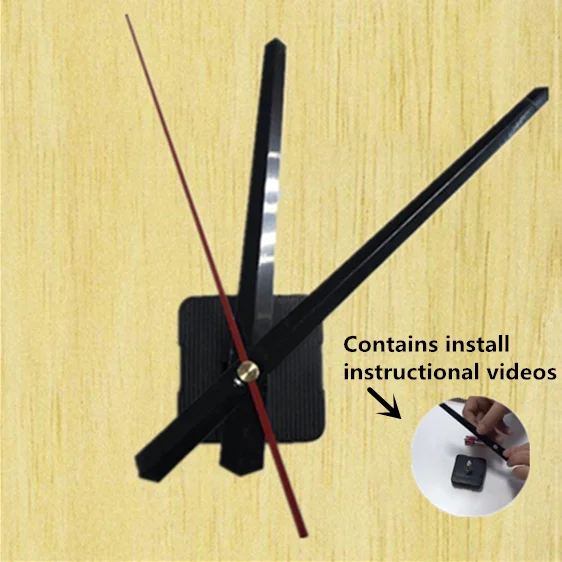 

High-quality Silent Wall Clock Mechanism Quartz Clock Movement pointer Mute Dedicated Long Thread Axis Length 28mm with hook