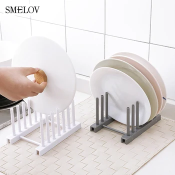 

plasitic dish drying rack holder Flatware Plate bowl Board Cups pot Lid Cover stand shelf Drainer Kitchen StorageOrganizer white