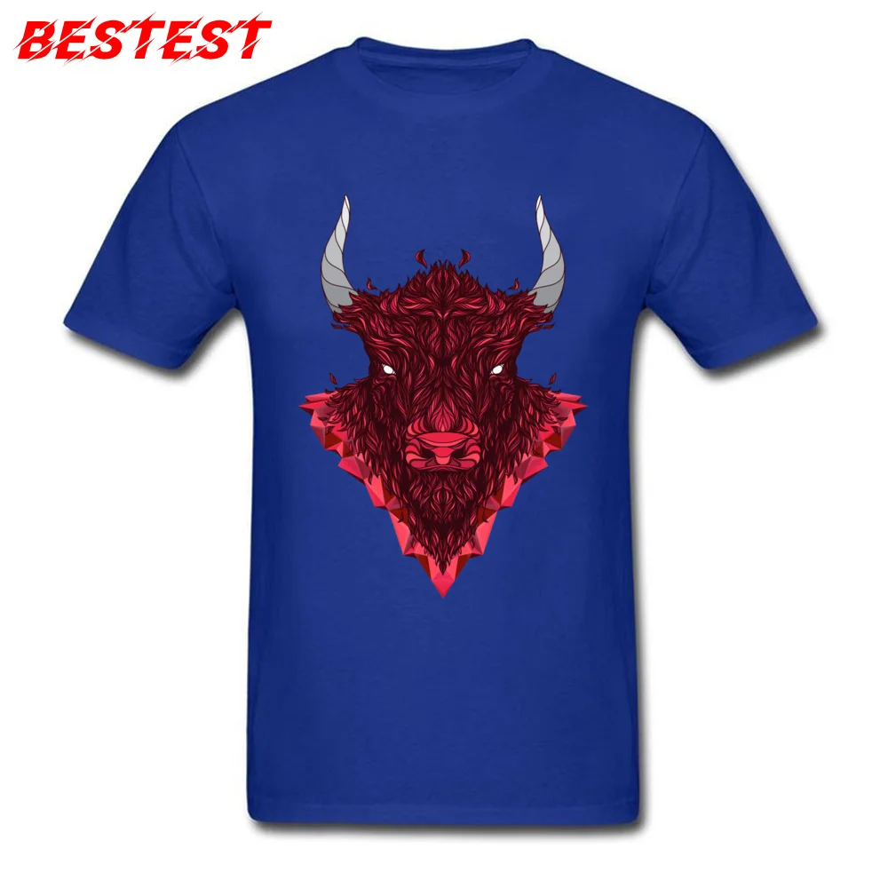 Bull 2 Crew Neck T Shirt Father Day Tees Short Sleeve 2018 New 100% Cotton Europe Tee Shirt Casual Men Wholesale Bull 2 blue