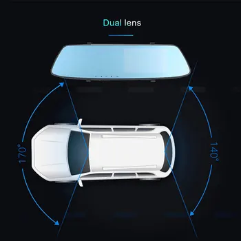 

Driving Recorder Camera 4.3Inch Dash Camera Car Video Recorder Car DVR Night Vision Ultrathin Photography Digital
