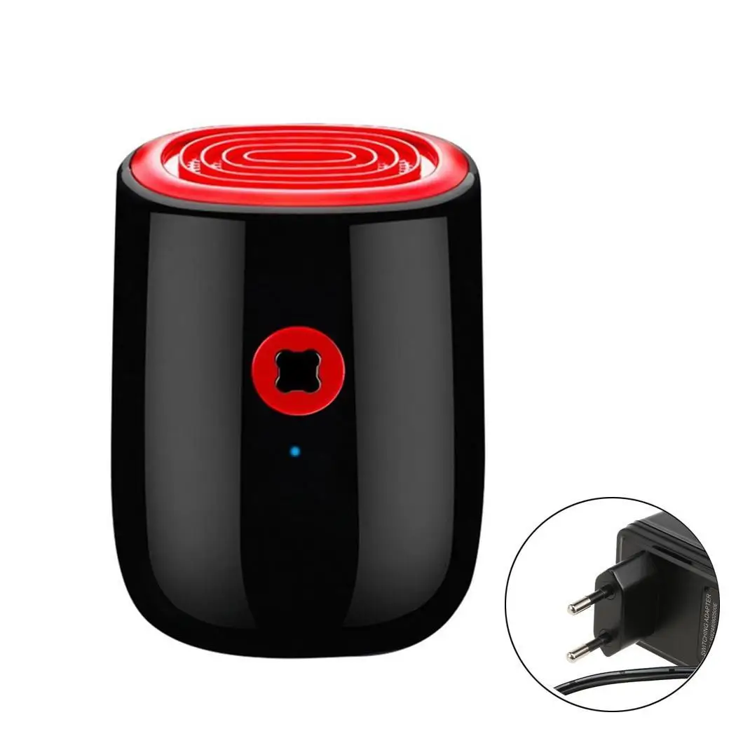 

Mini Dehumidifier Air Dryer Moisture Absorber Electric Cooling Dryer With 800ml Water Tank Plastic for Home Red Black