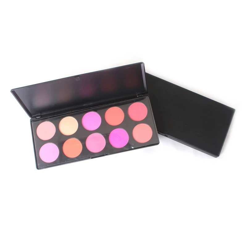 

Good Pigmentation 10 Color Blusher Makeup Blush and eyeshadow Palette Glow Kit Bronzer Contour Powder Makeup for Women 12pcs