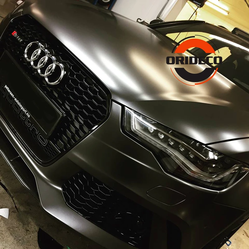 satin Gray metallic matte Gray vinyl wraps 10