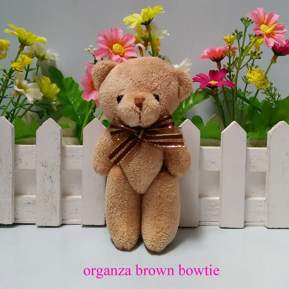 organza brown bowtie