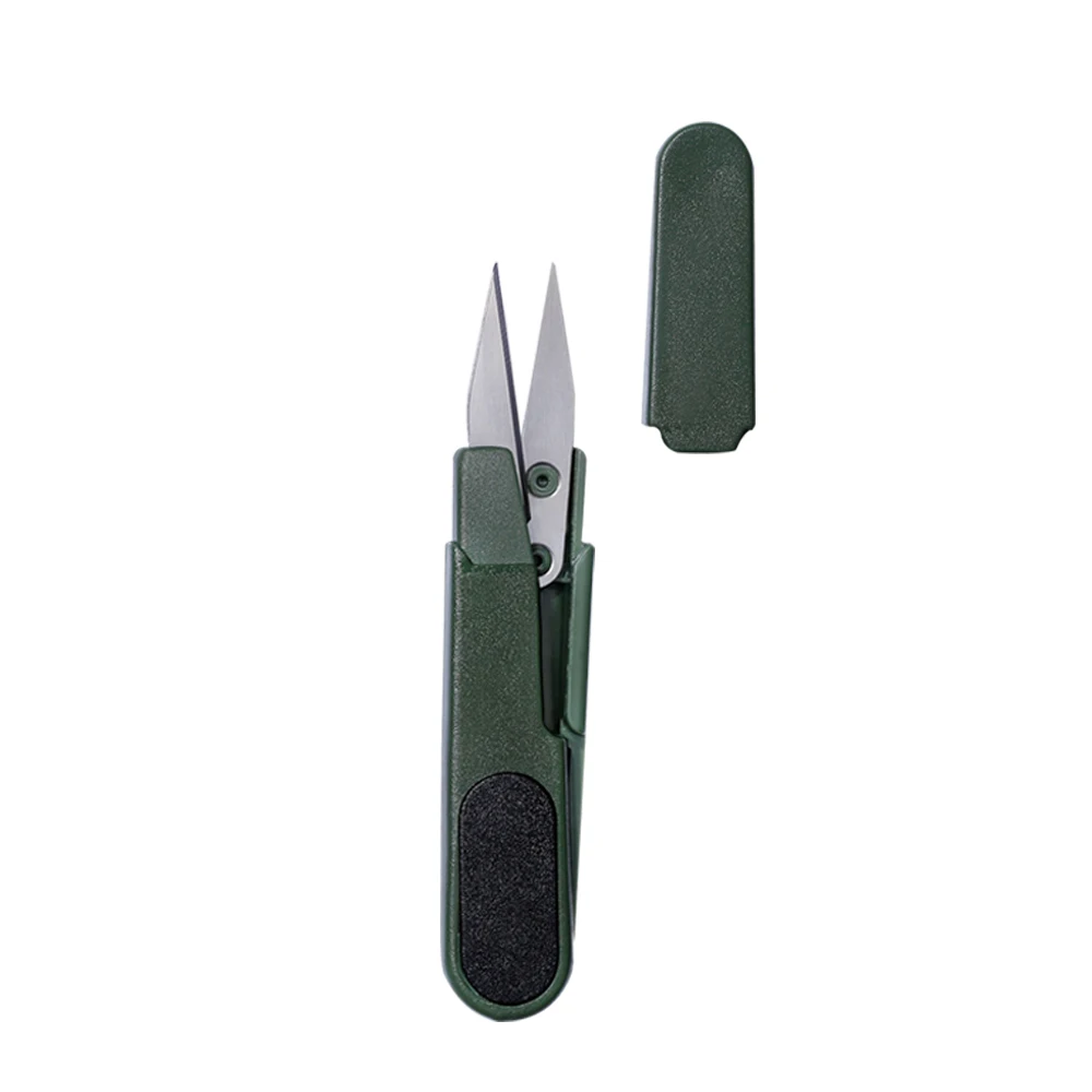 LMDZ пластиковые ножницы и креативные домашние ножницы для вышивки крестом u-образные ножницы для покрытия - Цвет: armygreen