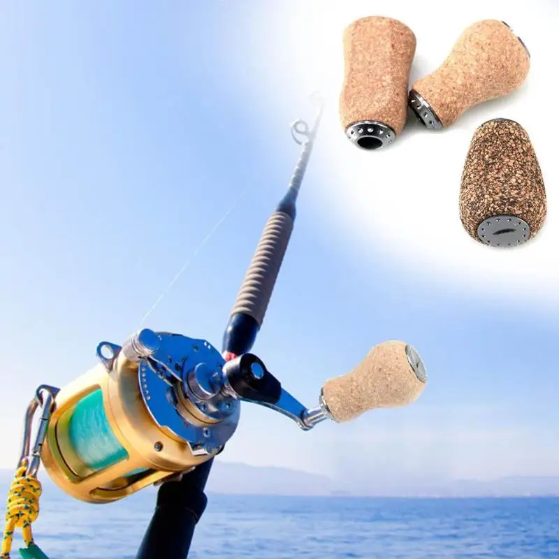 الصيد بكرة مقبض خشبي مقبض دائم الكارب الصيد بكرة مقبض ل Baitcasting دايوا الغزل عجلة مقبض Pesca بكرة جديد