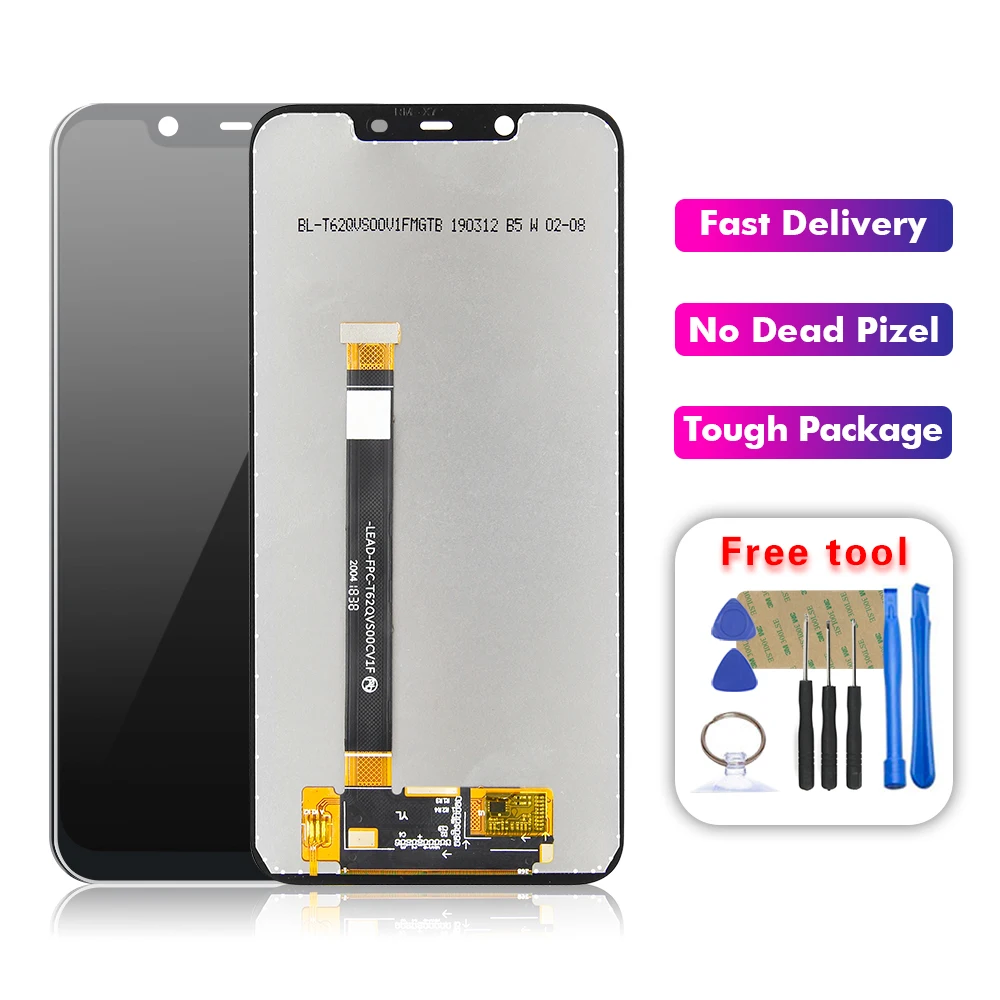 For Nokia 8.1 TA-1119 TA-1121 TA-1128 TA-113 LCD Display Touch Screen Glass Panel Digitizer Assembly X7 | Мобильные телефоны и