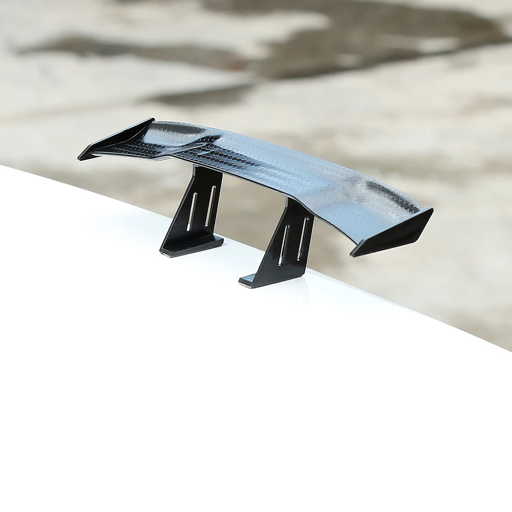 17cm Car Rear Spoiler Mini Spoiler Wing Small Model GT Carbon Fiber