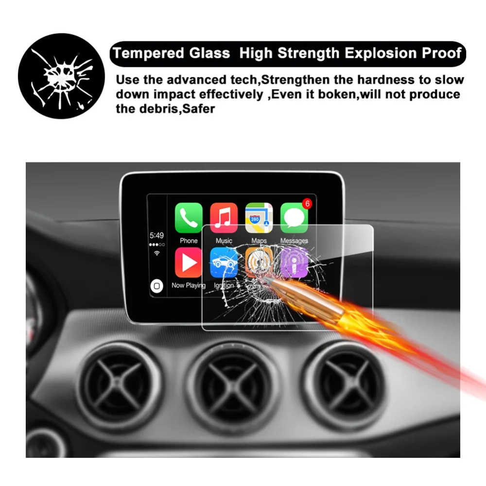 RUIYA Screen Protector For GLA CLASS X156 CLA CLASS W117 7 Inch Car 